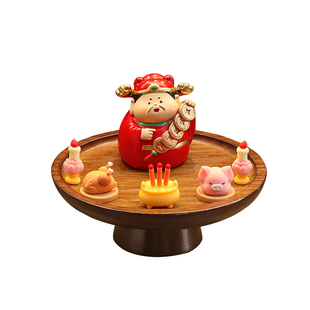 中古风玄关装饰摆件客厅餐边柜高级感装饰摆台家居软装氛围感布置