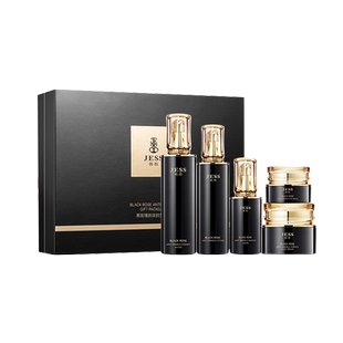 新年礼物JESS名后黑玫瑰抚纹抗皱奢宠礼盒乳液面霜眼霜紧致套装