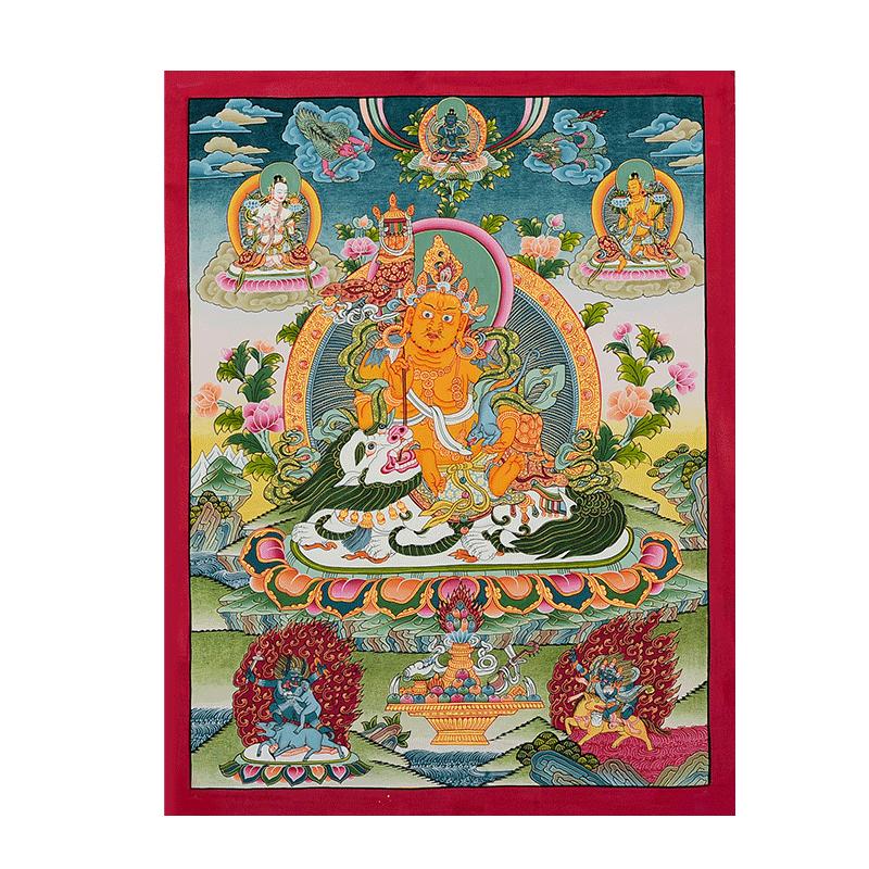 尼泊尔手绘矿物唐卡藏村