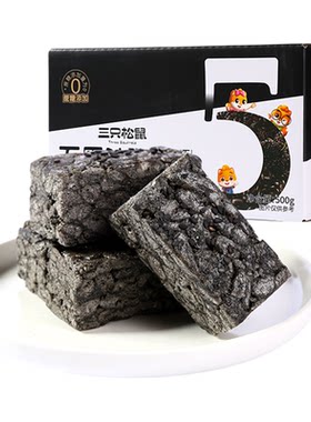 三只松鼠五黑沙琪玛500g