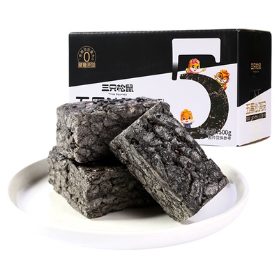 三只松鼠五黑沙琪玛500g
