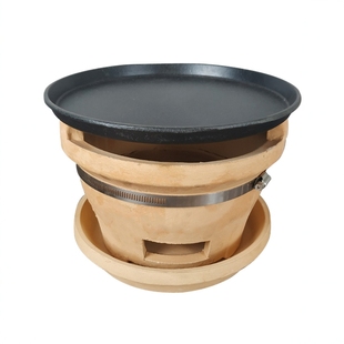 咖釉浅盘垫盘隔热垫粗陶土碗特色菜碗湘菜馆特色餐具农家复古餐具