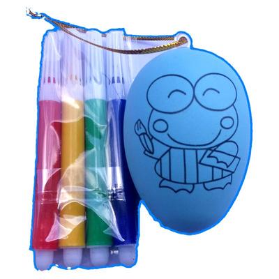 元旦节彩蛋鸡蛋壳涂鸦幼儿园玩具