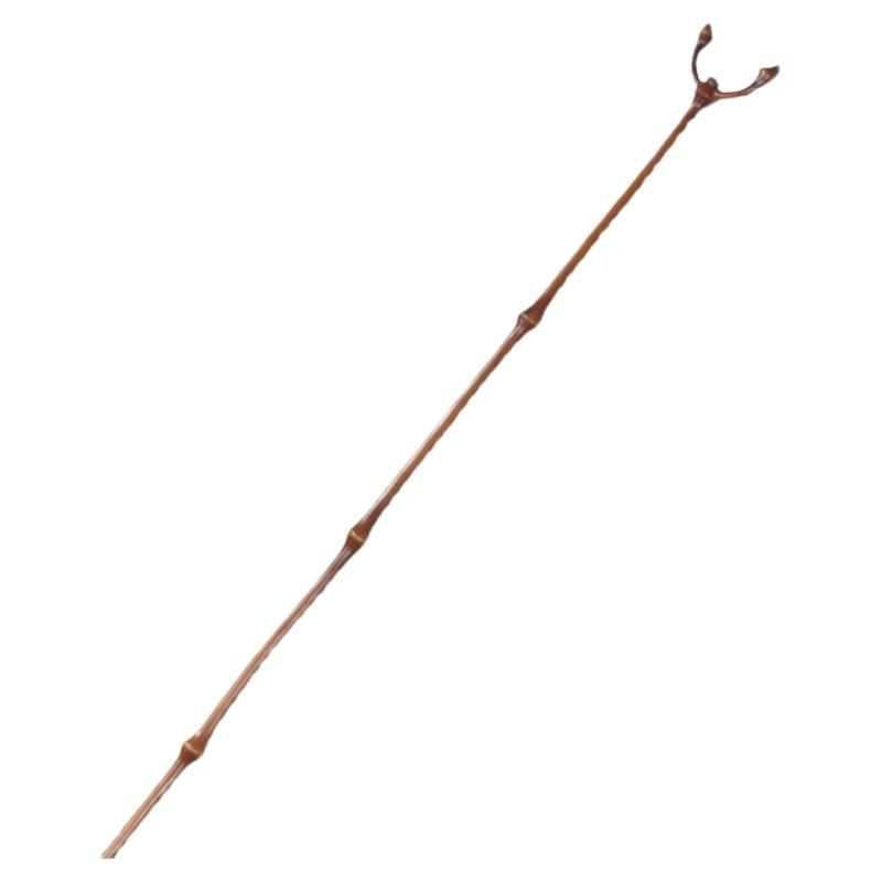 新中式晒衣杆筇竹手工竹子叉杆实木晾衣杆画叉画杆画叉杆撑画挑