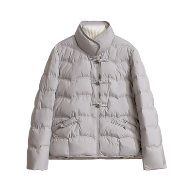 朵莹妈妈冬装新中式短款羽绒服