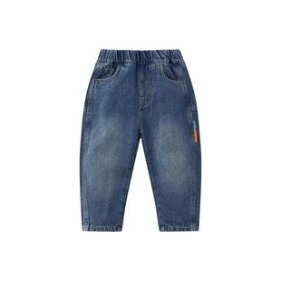 汪汪队男童加绒牛仔裤秋冬直筒水洗2026冬季儿童裤子中小童休闲裤