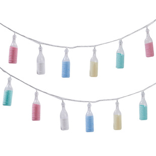 led满天星小彩灯夜市摆摊车氛围酒瓶灯地摊USB后备箱装饰露营灯串