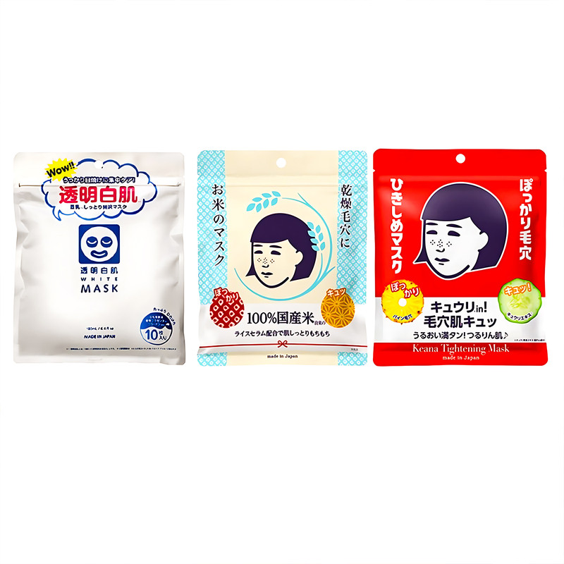 日本石泽研究所毛穴抚子稻米大米贴片面膜