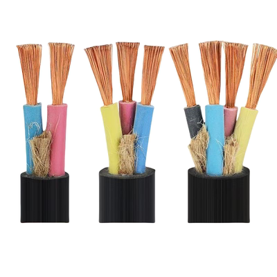 白色电线国标三相软电缆线2芯3芯