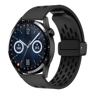 bkhk适用华为透气款磁吸硅胶表带