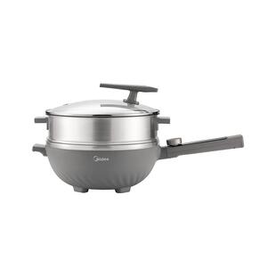 美的不花芯电炒锅一体式家用猛火爆炒不粘锅大容量蒸煮智控料理机