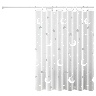 浴室浴帘免打孔防水布防霉隔断帘子卫生间高档磁吸遮挡帘窗帘干湿