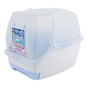 爱丽思双层猫砂盆防外溅超大号猫砂盆全封闭式隔臭猫厕所猫咪用品