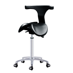 马鞍椅 医疗椅人体工学椅升降椅 牙科椅工作椅 靠背款 理发骑马椅