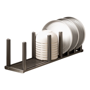 橱柜内厨房锅架家用托架通用多功能神器抽拉竖放锅具收纳置物架