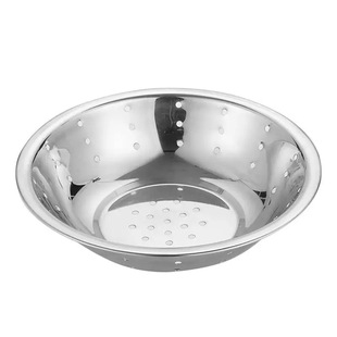 特厚不锈钢巢斗带孔码斗碗马斗马兜滤水料理盆厨房配料沥水菜漏碟