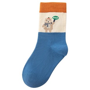 六指鼠儿童袜子男童秋冬纯棉高筒袜冬季厚中长筒棉袜男孩春秋长袜