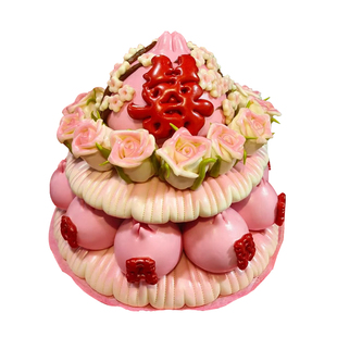 结婚花饽饽喜馒头摆件订婚出嫁娶花馍喜字压箱压盆婚庆中式伴手礼