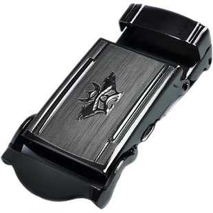 皮带扣头平滑扣压扣单扣头手压式按压式皮带无牙无孔裤带扣头