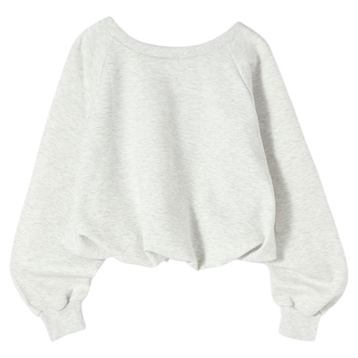 JEANASIS卫衣女2026春季新款日系简约前后两穿短款上衣599658