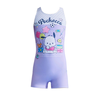 洲克儿童泳衣连体平角专业游泳训练zoke帕恰狗女孩速干初学者泳衣