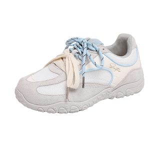 德训鞋女2026新款春季内增高阿甘休闲鞋巨好看百搭户外红色运动鞋