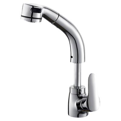 抽拉式可升降伸缩洗手脸盆水龙头