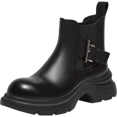 百思图2025冬季新款商场同款切尔西靴时尚潮流女短靴H2881DD5