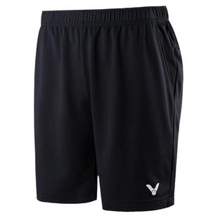 正品victor胜利羽毛球服男款女款 训练系列针织运动短裤R-30201