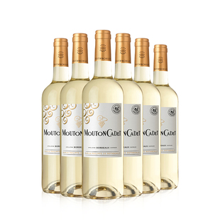 官方直营 木桐嘉棣法国进口AOC波尔多干白葡萄酒 750ml 6支装