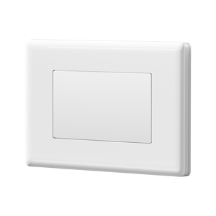 118型空白面板加厚二合一款二位白盖板长方形底盒白板三四位挡板