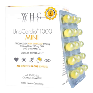 比利时WHC鱼油小金蛋深海鱼油维生素D补脑润眼小千金mini60粒胶囊