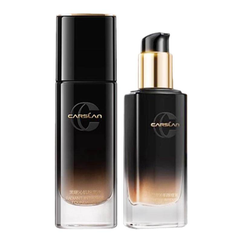 卡姿兰黑曜沁肌粉底液精华液正品黑酵母入妆水润贴妆干皮不易脱妆