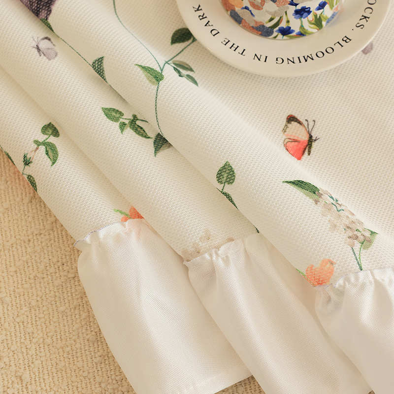 法式ins清新小碎花沙发套夏季冰丝防滑凉感印花盖布巾罩防猫抓垫