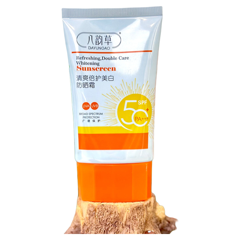 八韵草清爽倍护美白防晒霜50g隔离防晒乳霜防紫外线