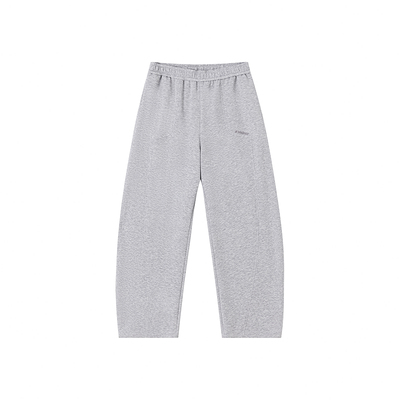 FORNINES莫代尔空气层刺绣卫裤男女宽松阔腿直筒裤薄款休闲长裤子