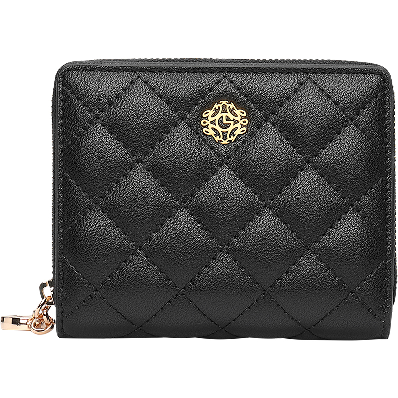 金利来真皮女包2025新款钱包时尚便携多卡位钱夹简约高级小卡包潮