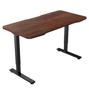 小型实木电脑桌台式卧室家用带键盘托可放主机I型1米可移动升降桌