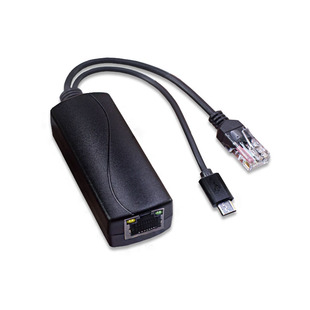 MicroUSB口POE分离器 标准48V转5V摇头机供电模块 网线转安卓头