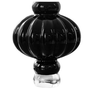 视远旗舰店法式复古纯黑色灯笼花瓶客厅家居插花水培鲜花装饰摆件