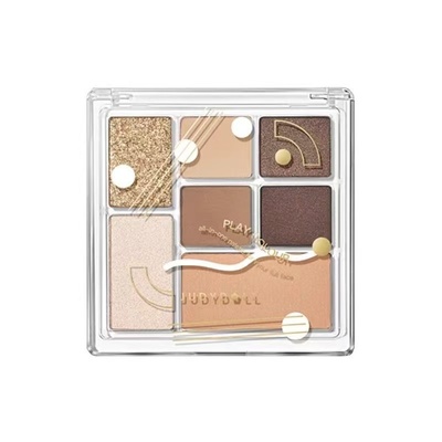 橘朵玩趣七色眼影盘珠光细腻腮红