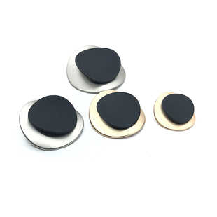 新款现货合金组合大纽扣 40mm毛呢大扣子 高档双色组合DIY纽扣