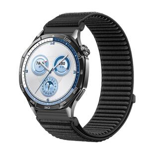 适用于华为gt6手表gt5表带watch5山地纹编织GT4尼龙gtrunner2魔术贴腕带gt3/2透气运动4pro耐磨时尚男替换带