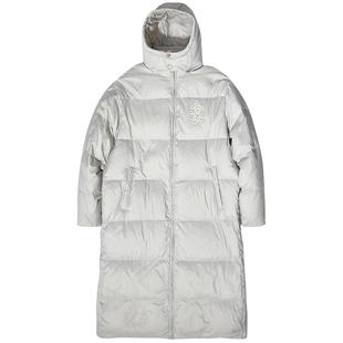 BEASTER柔软白鸭绒长款羽绒服男美式蓬松24冬季新款保暖连帽外套