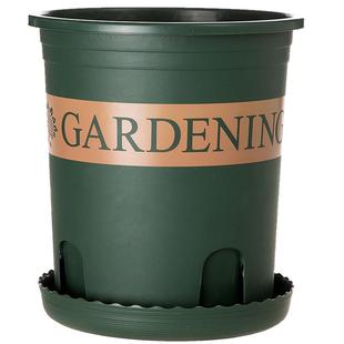 加仑盆三代网底塑料花盆矮胖加仑花盆多肉绿萝阳台家用月季花盆