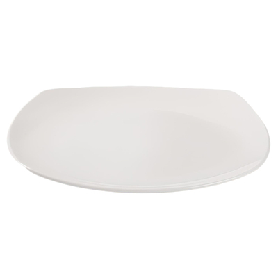 依山石坊一级骨瓷方平盘餐盘骨碟