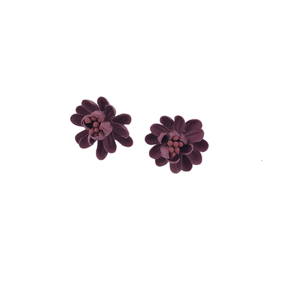 裸粉紫色立体森系原创手作小花朵