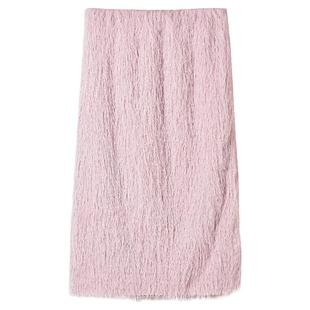 Outlets专柜撤柜正品 深圳南油NY秋装新款时尚毛绒感中长裙半身裙