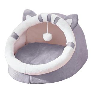 猫窝四季通用冬季保暖安全感窝猫床小猫半封闭式猫咪沙发猫窝睡窝
