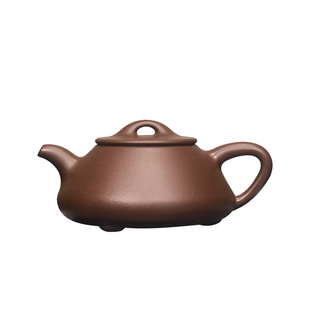 砺砂茗陶宜兴紫砂壶原矿紫泥名家纯全手工德根石瓢家用可养茶具
